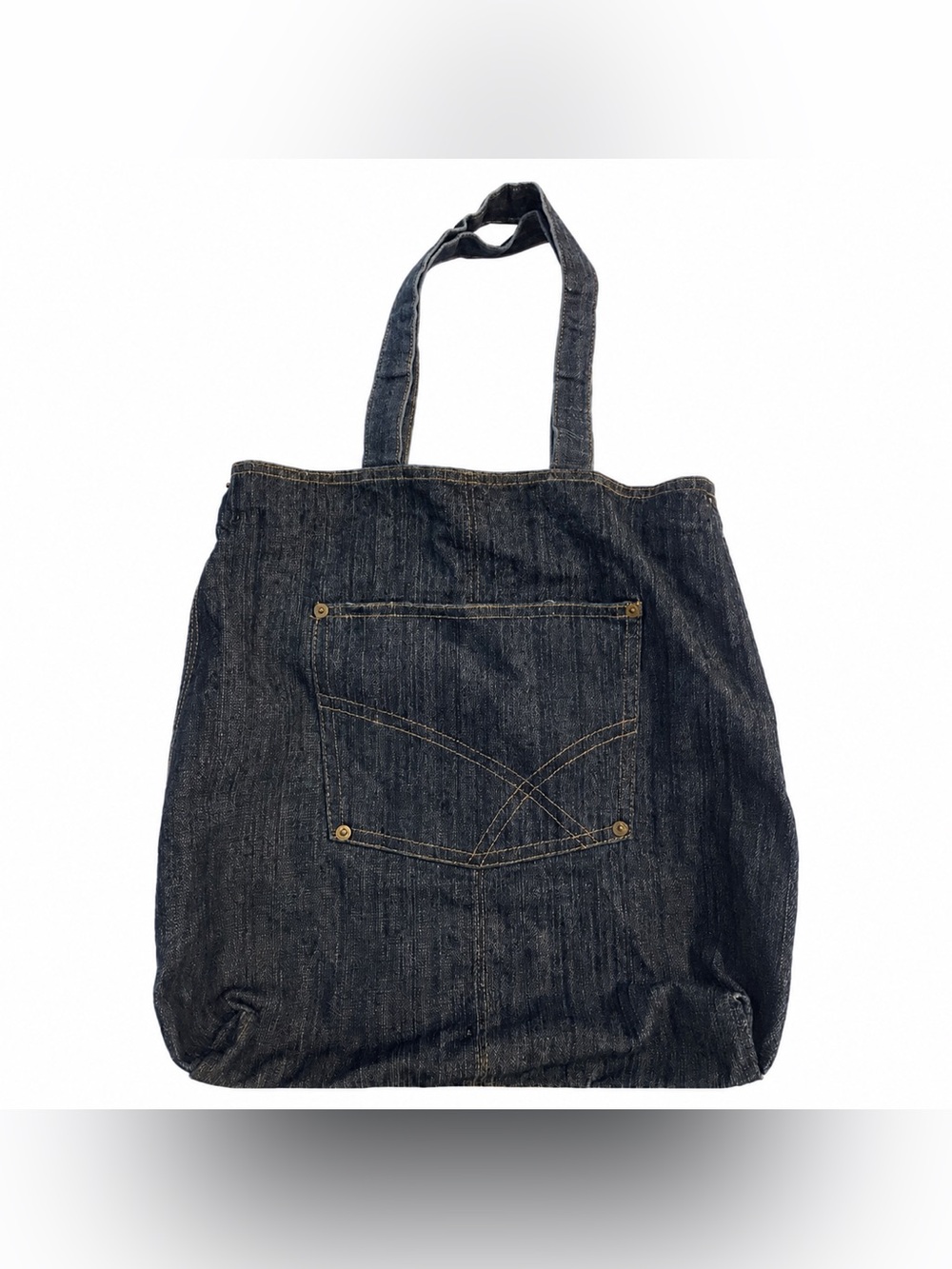 Vintage Jumbo Pocket Denim Tote